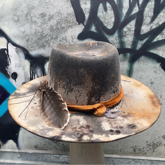 SOLD REBEL YELL Custom Dyed Festival Hat - Picture 8 of 17